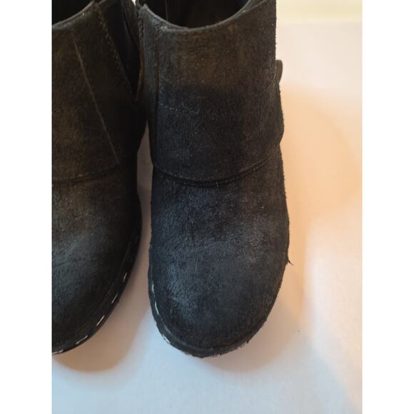 Merrell Luxe Black Button Suede Booties Ankle Womens Size 8.5 Moto Winter - Picture 6 of 16
